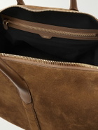 TOM FORD - Leather-Trimmed Suede Duffle Bag
