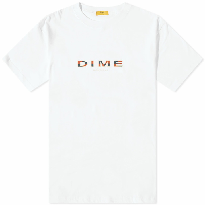 Photo: Dime Men's Block Font T-Shirt in White