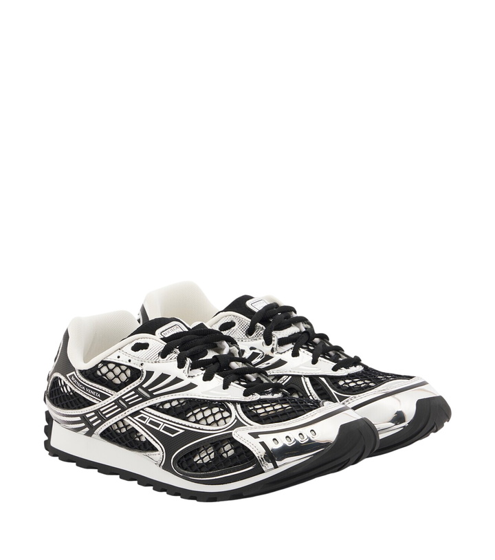 Photo: Bottega Veneta Orbit metallic sneakers