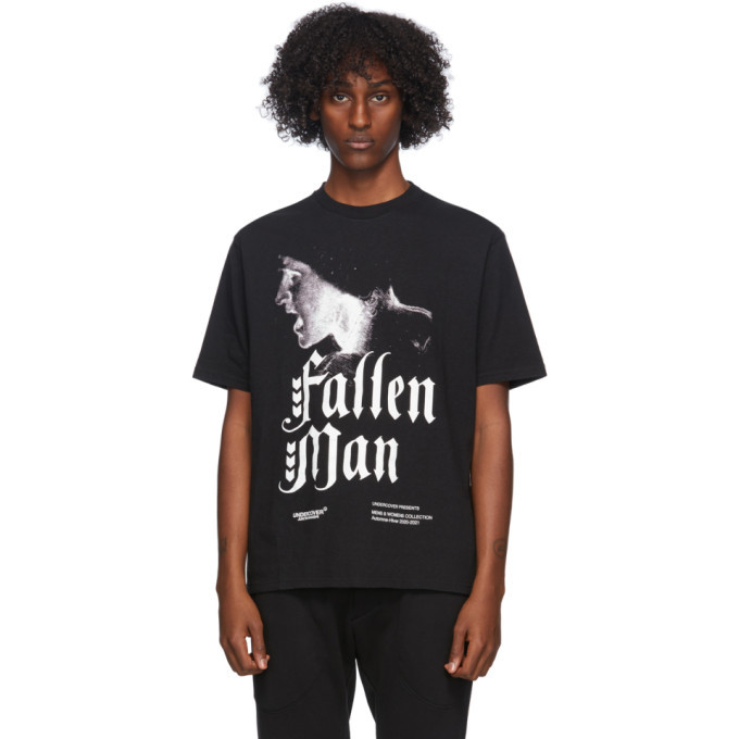 Undercover Black Fallen Man T-Shirt Undercover