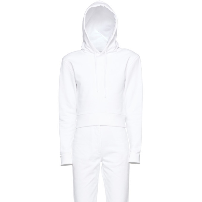 Photo: A-Plan-Application White Fitted Hoodie