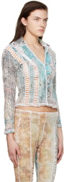 Luna Del Pinal Green Polyester Shirt