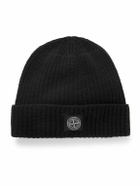 Stone Island - Logo-Appliquéd Ribbed Wool Beanie