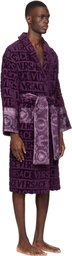 Versace Purple 'I Heart Baroque' Bathrobe