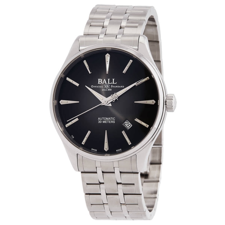 Photo: Ball Trainmaster Legend Automatic Black Dial Watch NM9080D-S1J-BK