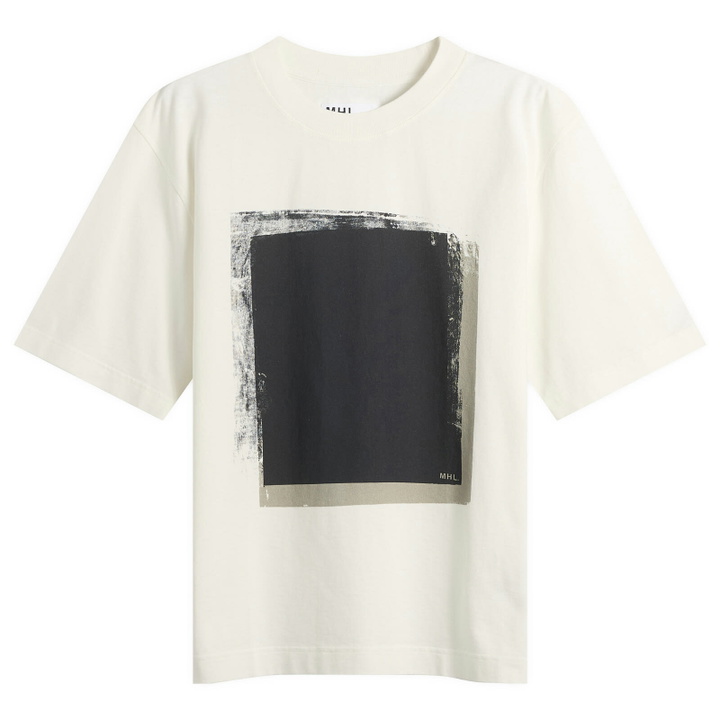 Photo: MHL by Margaret Howell Men's Block Print T-Shirt in Off White