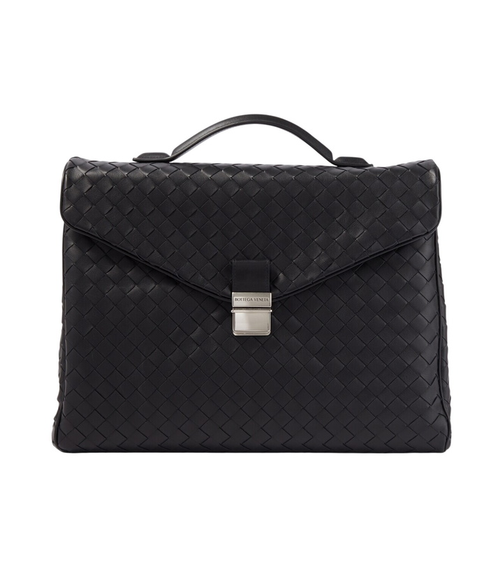 Photo: Bottega Veneta Archivist Intrecciato leather briefcase