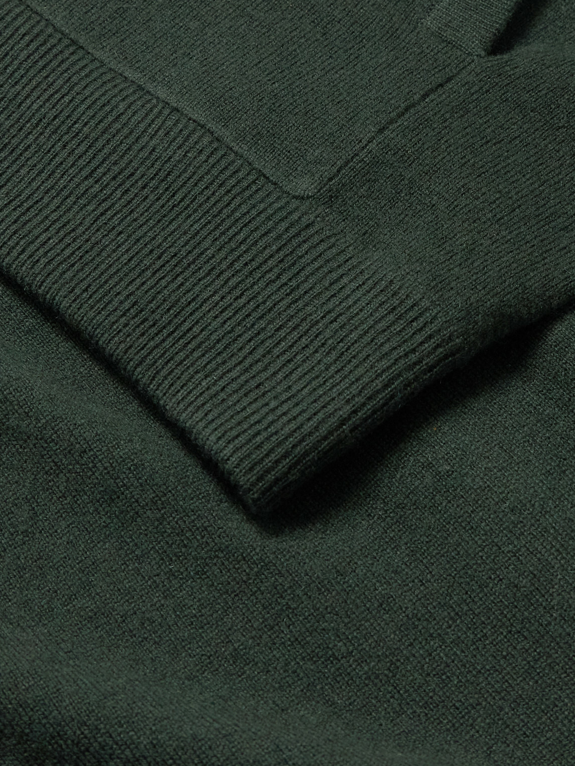Mr P. - Wool and Cashmere-Blend Zip-Up Hoodie - Green
