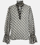 Nili Lotan - Printed silk blouse