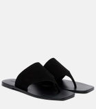 A.Emery Paton suede thong sandals