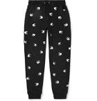 McQ Alexander McQueen - Embroidered Loopback Cotton and Modal-Blend Jersey Sweatpants - Black
