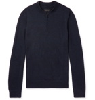 Club Monaco - Merino Wool Half-Zip Sweater - Navy