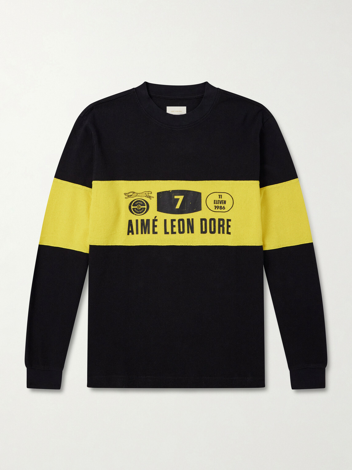 Aimé Leon Dore - Rally Logo-Print Cotton Sweater - Black