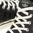 Adidas Nizza Hi-Top RF 74 Sneakers in Core Black/Cream White/Gum 3