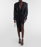 Alexandre Vauthier Cropped leather jacket