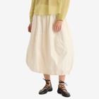 YMC Women's Parachute Maxi Skirt in Off White