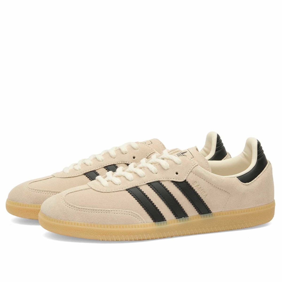 Adidas Samba OG Sneaker in Crystal White/Core Black/Gum