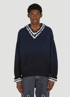 Enzo Ombre Sweater in Navy