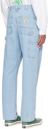 Carhartt Work In Progress Blue Single Knee Jeans