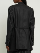 ANN DEMEULEMEESTER Agnes Waxed Cotton Voile Slouchy Jacket