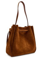 Tory Burch Romy Large Suede Bucket bag - Caramel - One Size