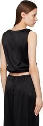 LESET Black Barb Tank Top