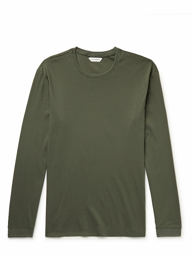Photo: Club Monaco - Refined Cotton-Jersey T-Shirt - Green