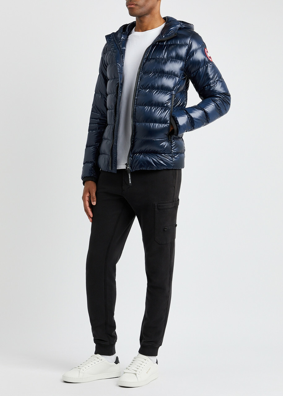 Canada Goose Crofton Navy Quilted Shell Jacket, Navy, Shell Jacket Blue