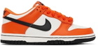 Nike Kids Orange & Black Dunk Low Big Kids Sneakers