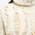 Our Legacy Women's Crochet Roll Neck Jumper in Bone