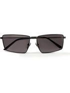 Balenciaga - Rectangle-Frame Metal Sunglasses