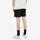 424 Men's Tonal Embroidery Logo Track Short in Black