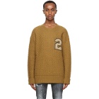 Dsquared2 Brown Wool Sweater