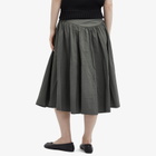 Peachy Den Women's Deba Midi Skirt in Slate Green