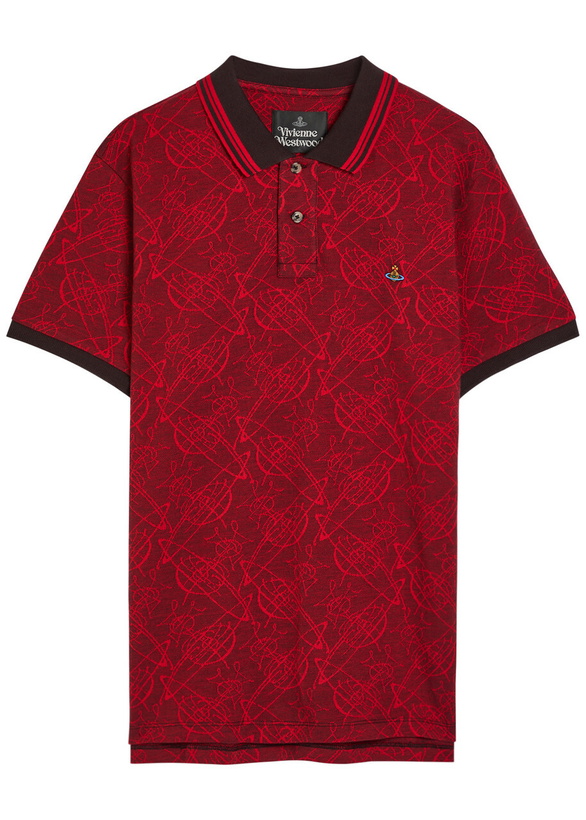 Photo: Vivienne Westwood Classic Logo-jacquard Cotton Polo Shirt Red