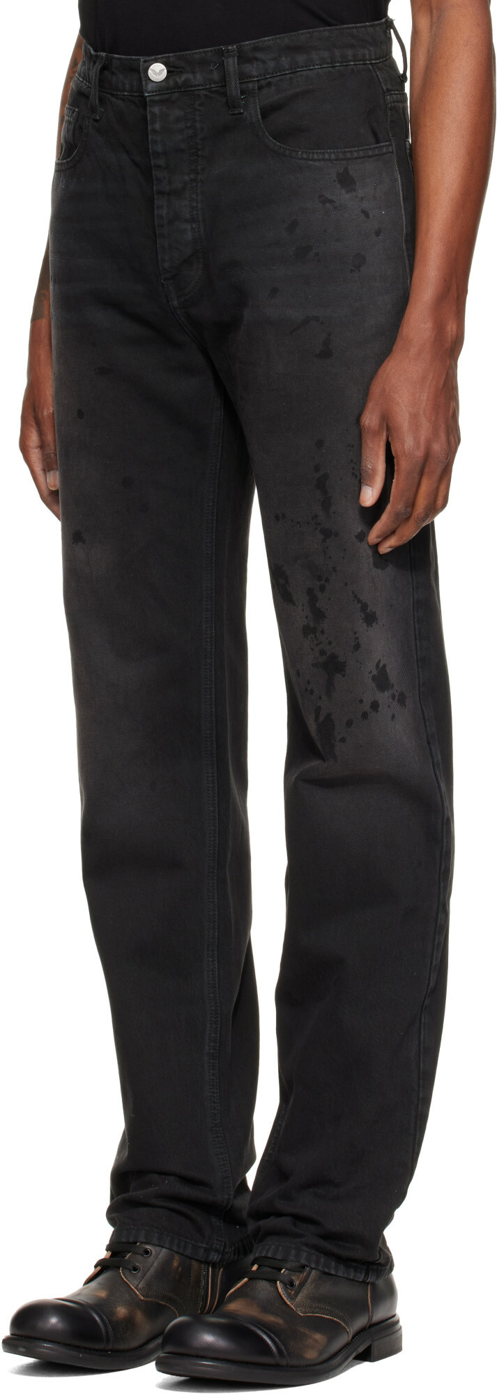 ALEXANDER DIGENOVA Black Underground Painter Jeans
