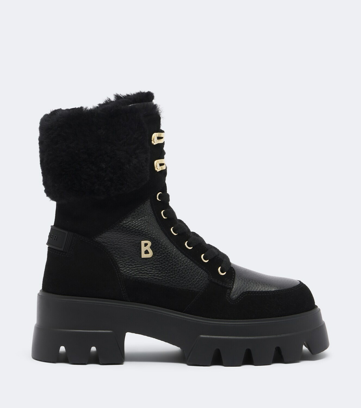 Bogner Sapporo shearling-lined leather lace-up boots