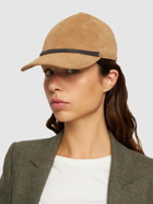 BRUNELLO CUCINELLI - Embellished Suede Baseball Cap