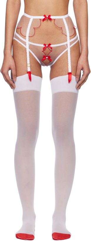 Photo: Agent Provocateur White & Red Lorna Briefs