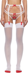 Agent Provocateur White & Red Lorna Briefs