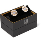 Dunhill - Gold-Plated Sterling Silver and Chalcedony Radial Cufflinks - Silver