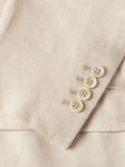 Brunello Cucinelli - Slim-Fit Linen, Wool and Silk-Blend Blazer - Neutrals