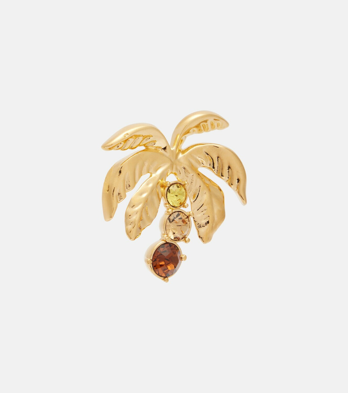 Oscar de la Renta Palm Tree embellished earrings