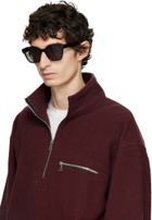 Garrett Leight Black Palmera Sunglasses