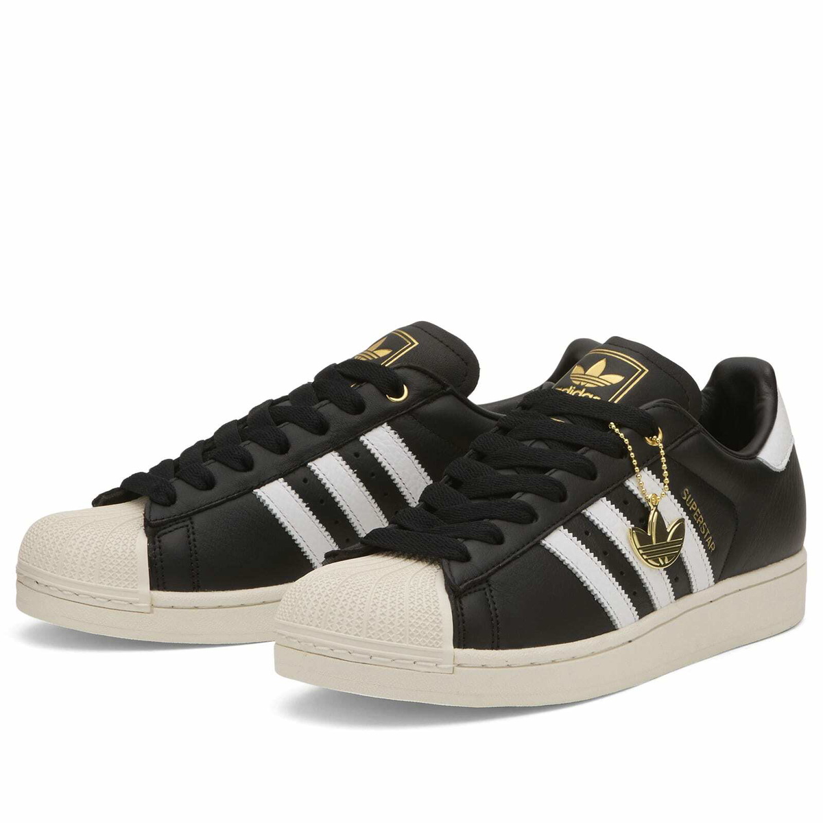 Adidas Superstar II Sneaker in Core Black/Ftwr White/Off White