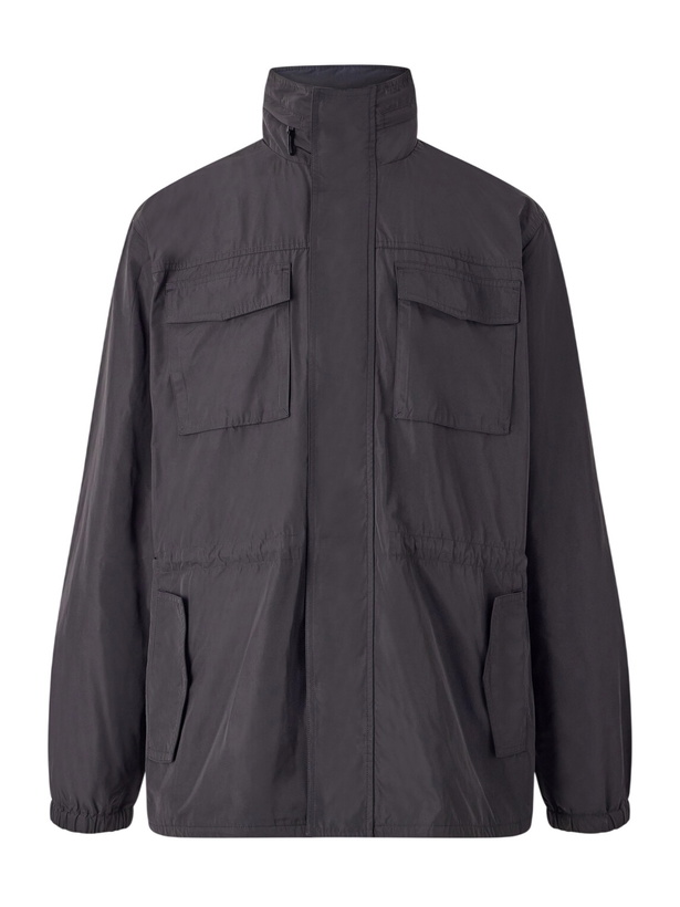Photo: James Perse - Zipped Windbreaker Jacket - Black