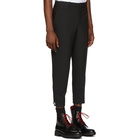 Neil Barrett Black Diagonal Cropped Trousers