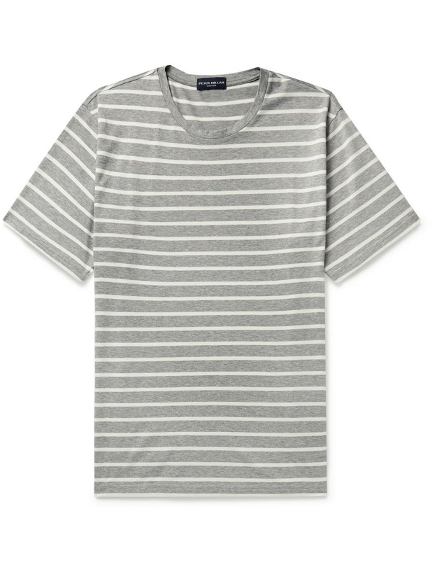 Photo: Peter Millar - Marina Striped Stretch-Cotton Jersey T-Shirt - Unknown