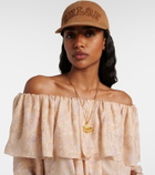 Chloé Chloé Signature canvas baseball cap