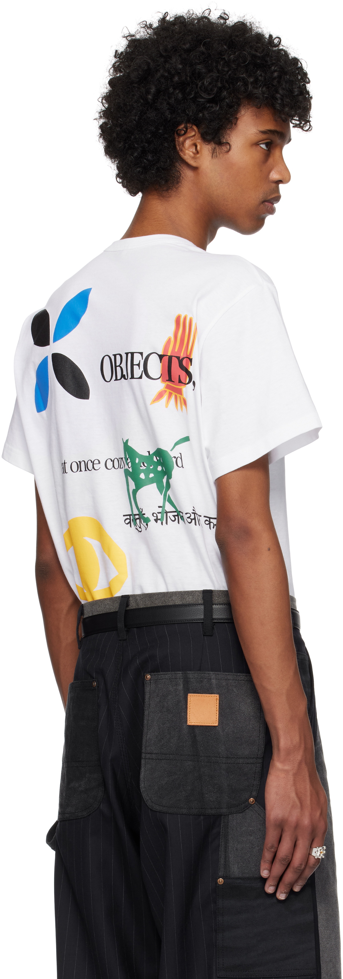 Khoki White Multi-Print T-shirt